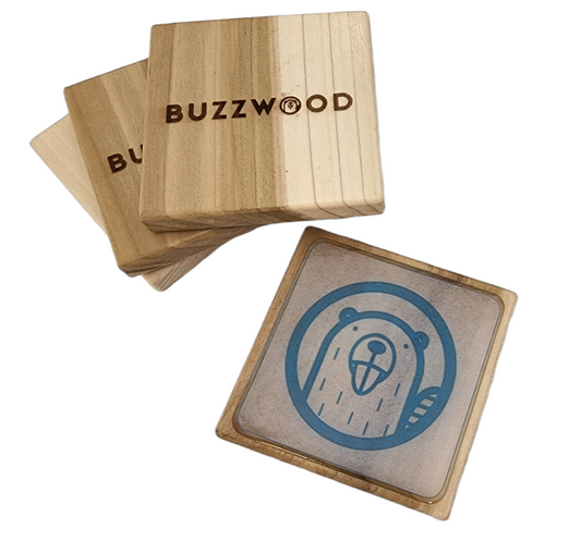 BuzzWood Wood Coasters
